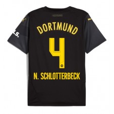 Borussia Dortmund Nico Schlotterbeck #4 Bortatröja 2024-25 Korta ärmar